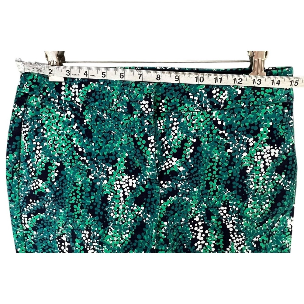 Boden Trouser Pants Womens 6 LONG Green Sea Grapes Taper‎ Stretch Modern Comfort - Picture 7 of 15